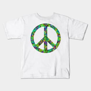 World Peace Sign Vibrant Art Graffiti Activist Kids T-Shirt